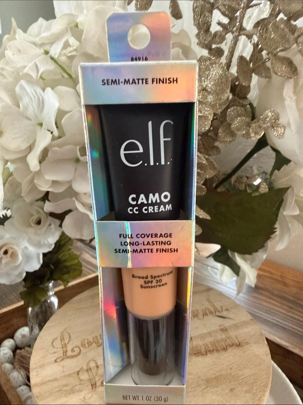 e.l.f. Camo CC Cream Semi-Matte Finish 1 oz medium 310 C with cool 🍑 undertone